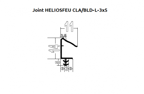 FOUCHARD - Joint CLA/BLD-L 3x5 SpécialFeu